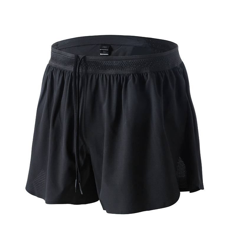 Shorts de sport Shorts d'entraînement de marathon anti-vide pour hommes Pantalons à trois points à séchage rapide pour athlétisme et fitness