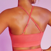 Les femmes personnalisent l'entraînement sans couture Gym Sexy Spaghetti Strap Running Athletic Fitness Cross Back Sport Yoga Bras