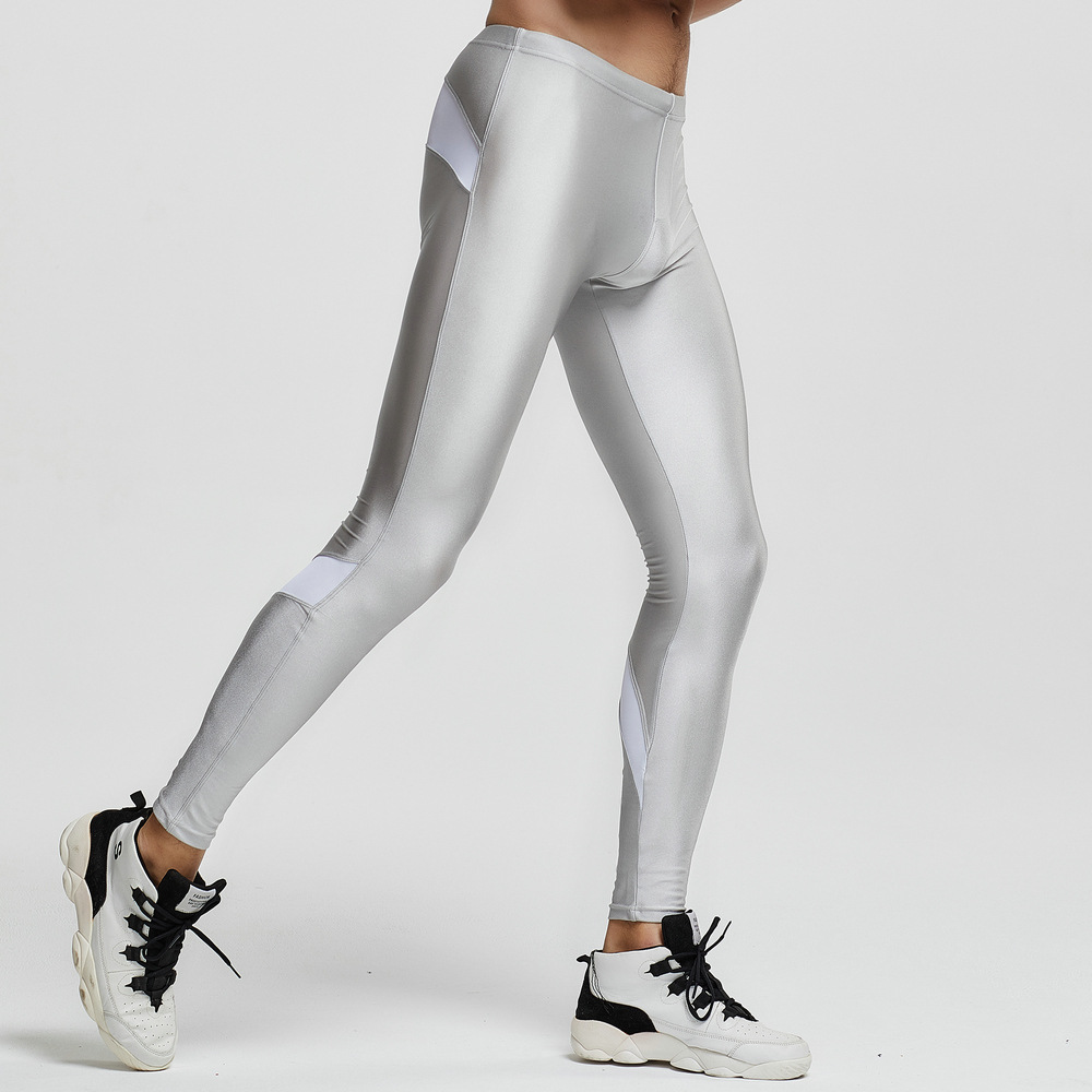 Collants extensibles taille basse pour hommes Collants de sport pour hommes Vente en gros de pantalons pour hommes