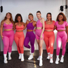 Les femmes personnalisent les ensembles de yoga 2 pièces Workout Gym Sexy Running Athletic Fitness Leggings sans couture