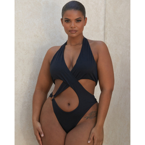 Costumes pour femmes Maillots de bain One Piece Plus Size Tummy Control Back Cross Maillot de bain sexy personnalisé
