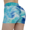 Sans couture Tie Dye Femmes Personnaliser Short D'entraînement Taille Haute Butt Push Up Tummy Control Gym Fitness Sexy Running Short