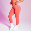 Leggings de yoga pour femmes entraînement personnalisé grande taille sans couture taille haute côtelé logo imprimé Gym Legging