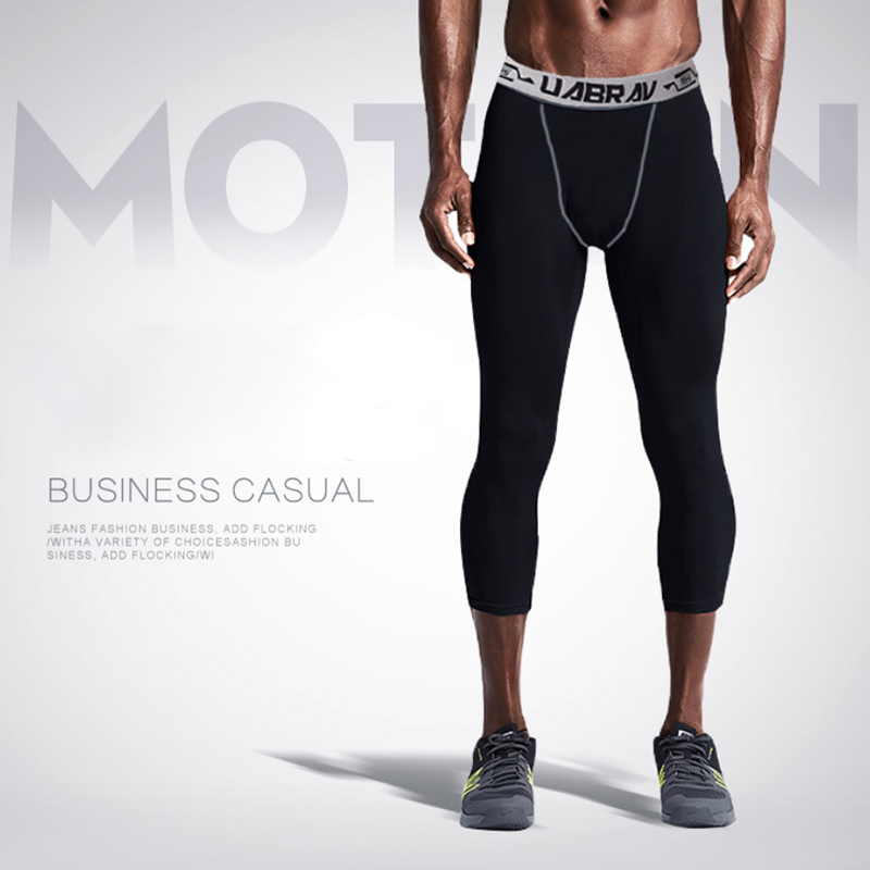 Personnalisez les nouveaux pantalons de fitness serrés extensibles et à séchage rapide pour hommes