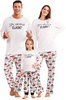 Pyjama de Noël familial 2 pièces Pyjama de Noël doux pour la famille Ensemble de pyjamas assortis rouge vert Xmas Casual Jammies pour couples enfants